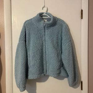 Urban Outfitters Blue Sherpa Jacket